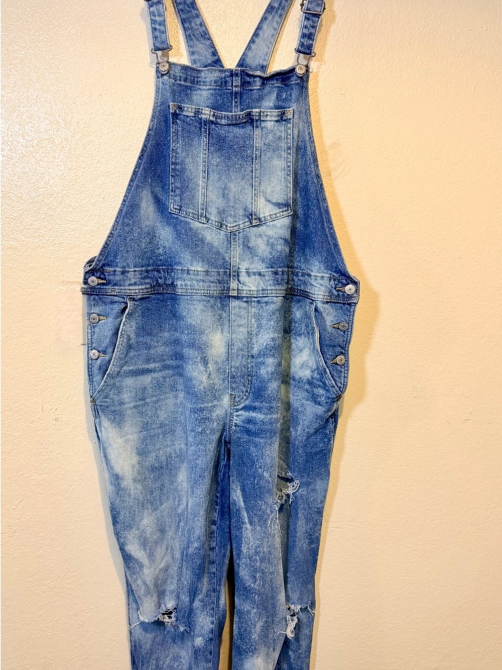 Old Navy Acid Wash Blue Denim Overalls